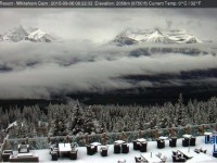 Lake Louise webcam reveals a dusting. More webcams can be found on OpenSnow.com
Credit: OpenSnow