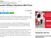 Huff Post: 98 Resorts Where Seniors Ski Free