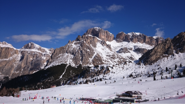 A view of Sella Massif from the south. Credit: Paola Gaudiano