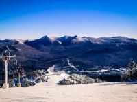 Magnificent views provide a backdrop for senior friendly skiing at Waterville Valley Resort.
Credit: Waterville Valley Resort