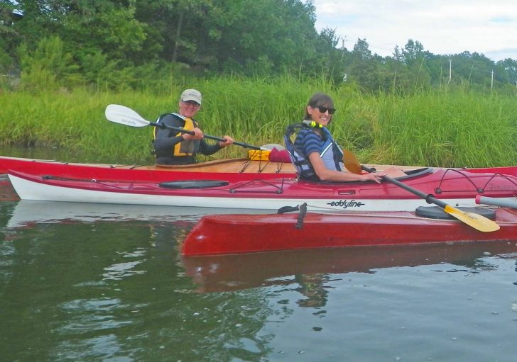Kayaking is a perfect non-snow season sport for seniors. Outdoors, exercise, skill, and cool equipment combine to make an attractive sport. Credit: Tamsin Venn