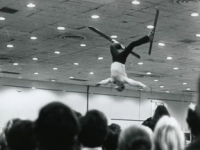 Flipping out at a 60s ski show.