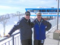 Marc,71, left, and brother Scott, 61 at top of Snowbird Tram