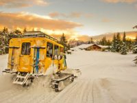 Snowcat skiing is a unique, albeit pricey experience with fresh powder every day. 
Credit: Selkirk Snowcat