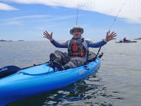WhyKnotFishing guide Matt Zimmerman teaches how-to kayak and fish in Marblehead Harbor.
Credit: Tamsin Venn