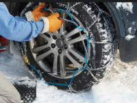 Safe Driving: Wrap Tires With Chains