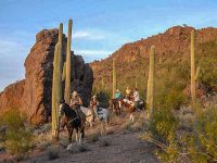 Riding the foothills of the Tucson Range. Credit: White Stallion Ranch