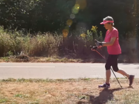 Add Nordic walking to your virus-beating activities to stay in shape.