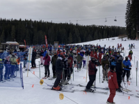 Breckenridge lift line in Dec 2020 when the resort had "significantly reduced capacity."