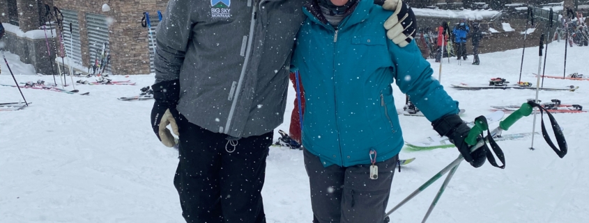 Dan Egan and Evelyn Kanter at Big Sky, Montana